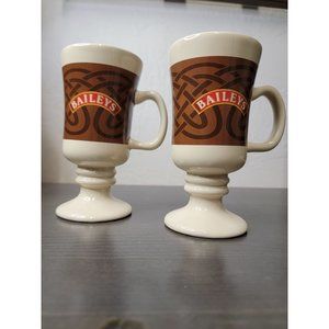 Vintage Bailey's Pedestal Mugs, Set of 2